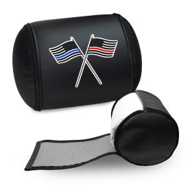 Red and Blue Line Flags Logo Panel (Logo Panel Size: 30" Panel with Display Pillow)